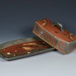 Butter Dish - dragonfly green