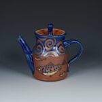 Teapot - fish blue